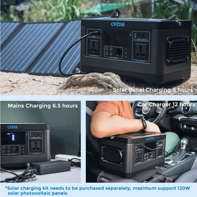 屋外の太陽エネルギーの携帯用発電機110V 220V 500wキャンプの太陽動力火車